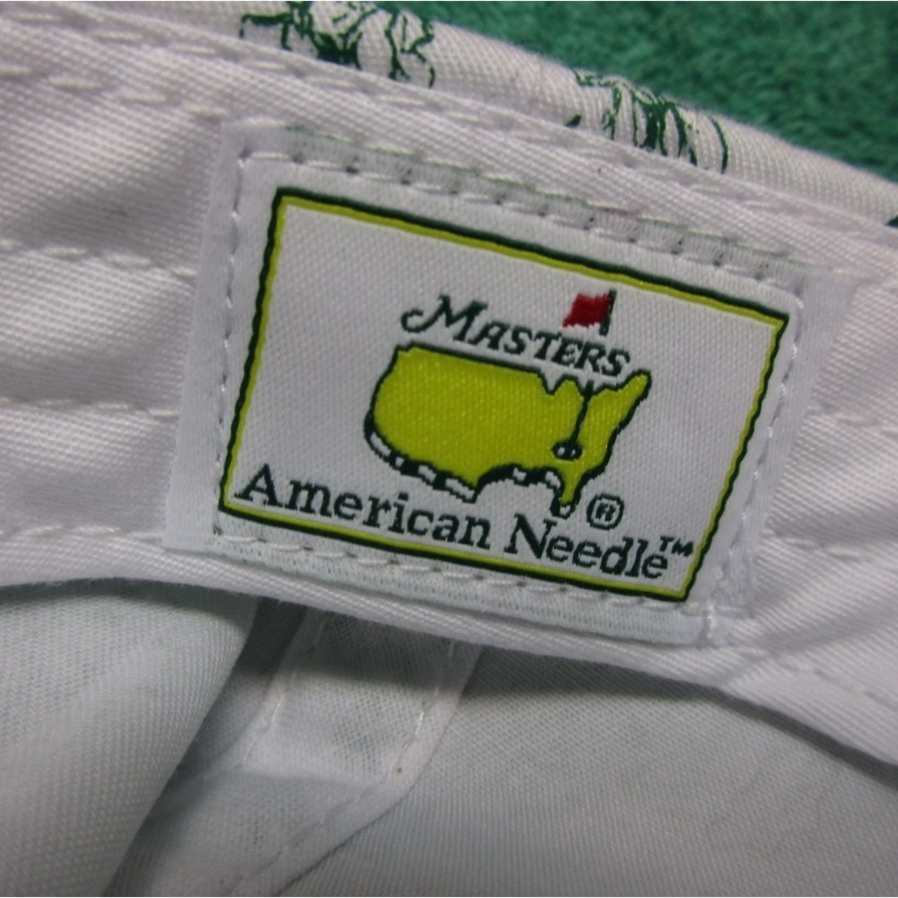 Rare Masters Ladies Golf Cap - White/Green Floral Pattern - One Size Fits All - Picture 6 of 6